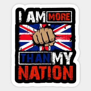 Anti Patriotism Design Great Britain Sticker